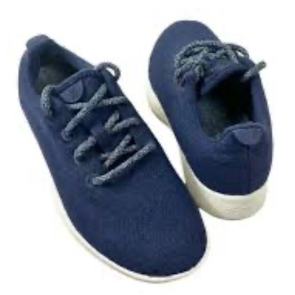 ALLBIRDS Navy Blue Wool Washable Comfortable Men's Running Shoes Size 10 - Picture 1 of 10